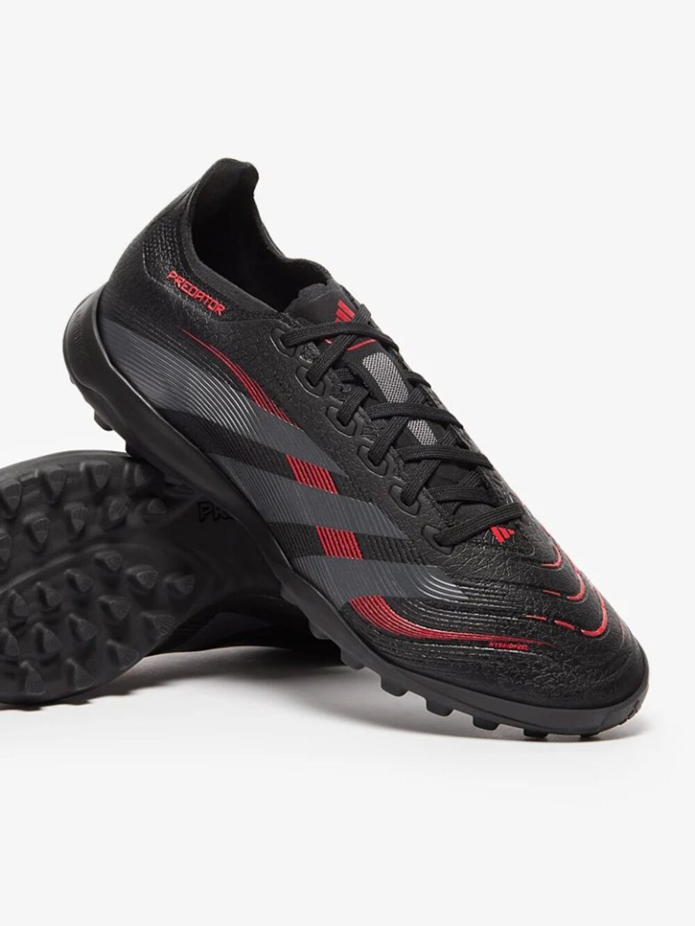 adidas Predator League TF Soccer Turf Cleats, Black/Red, Men's 12